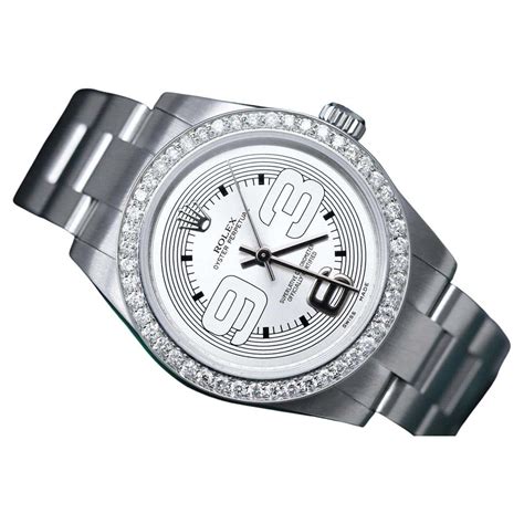 rolex steel back deville|rolex steel diamond watch.